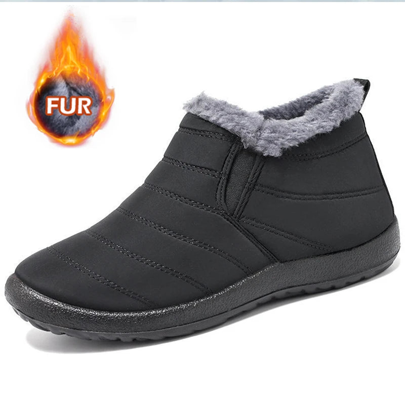 Botas de neve impermeáveis masculinas, sapatos ao ar livre do exército, calçado de trabalho, caminhadas, inverno